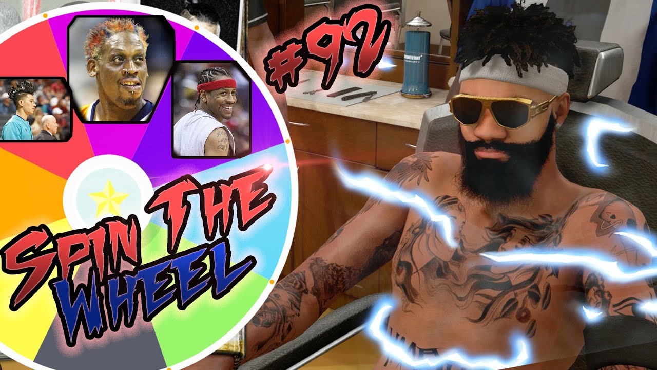 SPIN THE WHEEL of NBA HAIR STYLES & BEARDS!! NBA 2k18 MyCAREER Playoffs Ep.92