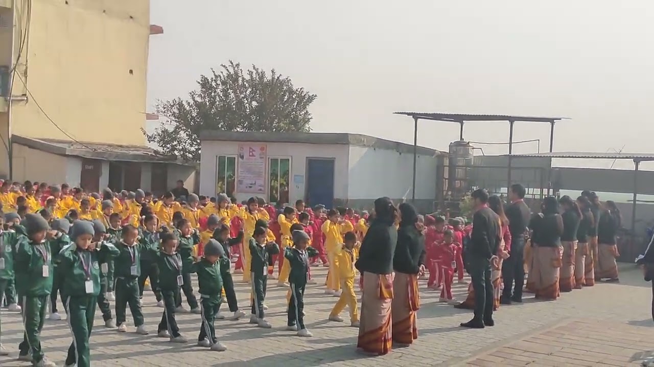 Morning Assembly Musical PT Marigold English Boarding School Nepalgunj-19 karkando banke