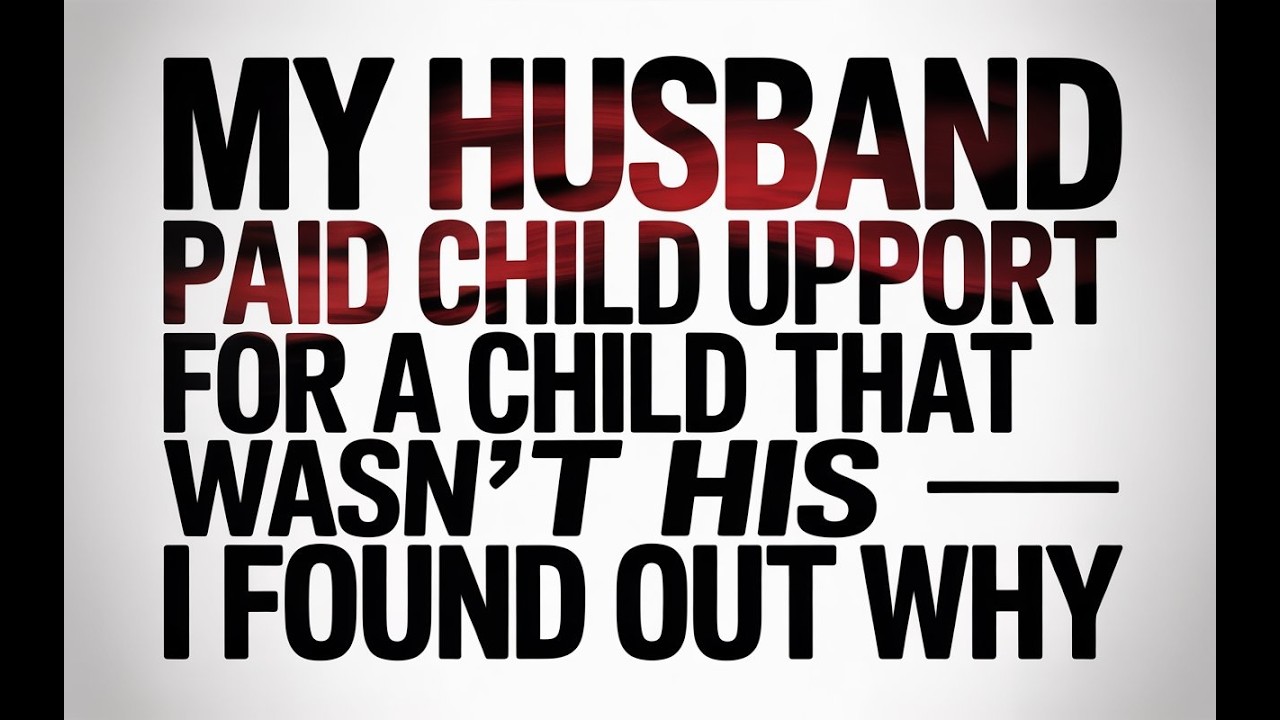MY HUSBAND PAID CHILD SUPPORT FOR A CHILD THAT WASN’T HIS — I FOUND OUT WHY