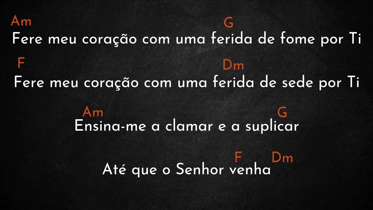 Cifra | At&eacute; Que o Senhor Venha - @KalebeJosh