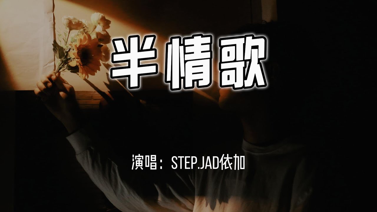 step.jad依加 - 半情歌『一半的 情话我说完全，不再让你误解。』【4k无损|动态歌词 Lyrics】