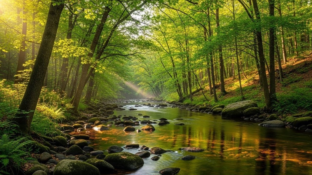Forest River Ambience 🌿🌊 Soothing Water and Nature Sounds for Deep Sleep #2523