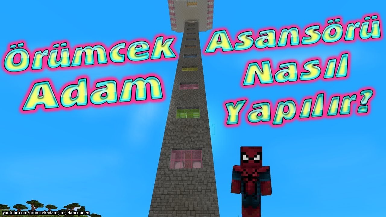 Örümcek Adam Minecraft'ta Asansör Yapmayı Gösteriyor ( Modsuz Komutsuz )