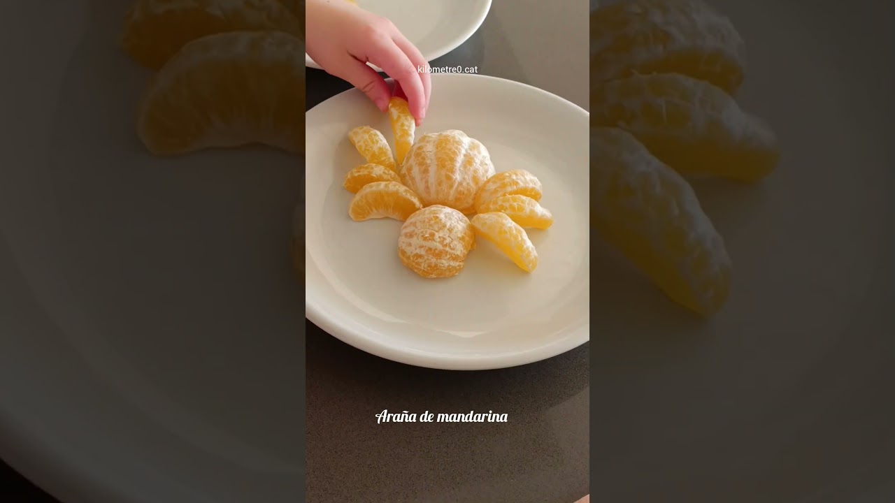 Ara&ntilde;a de mandarina 🍊🍊 / Recetas de postres para ni&ntilde;os / Postres divertidos