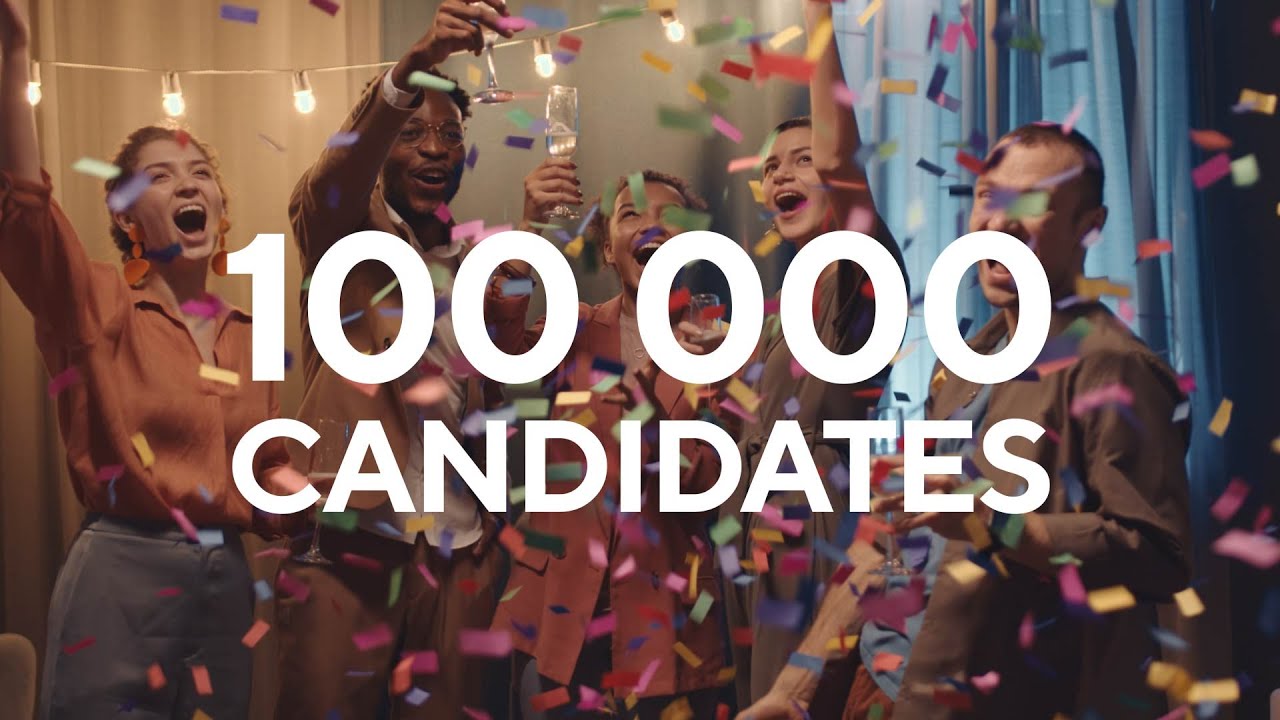 MILESTONE ALERT 🏆: 1 000 Jobs worked | 100 000 Candidates