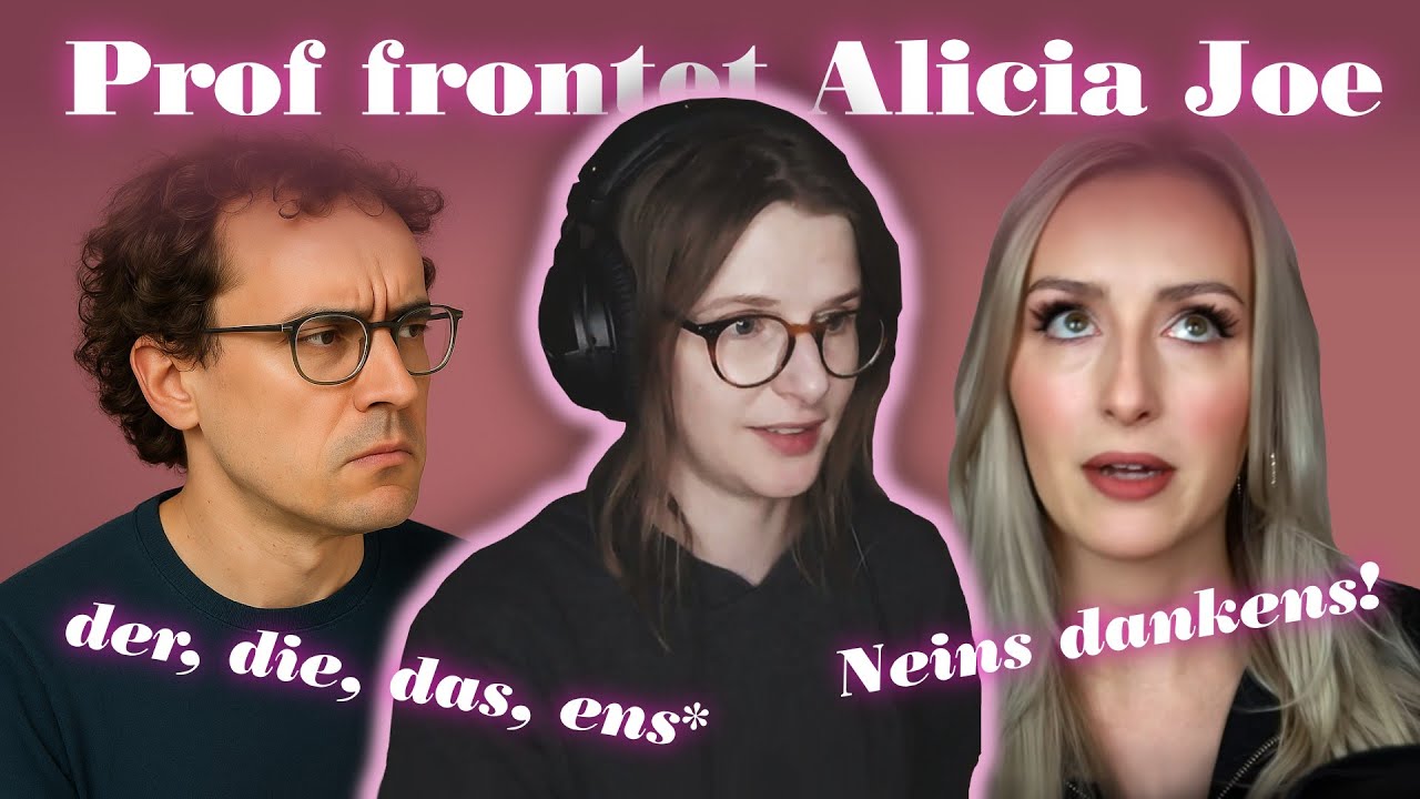 Woker Linguistik-Prof frontet Alicia Joe und mansplaint Grammatik