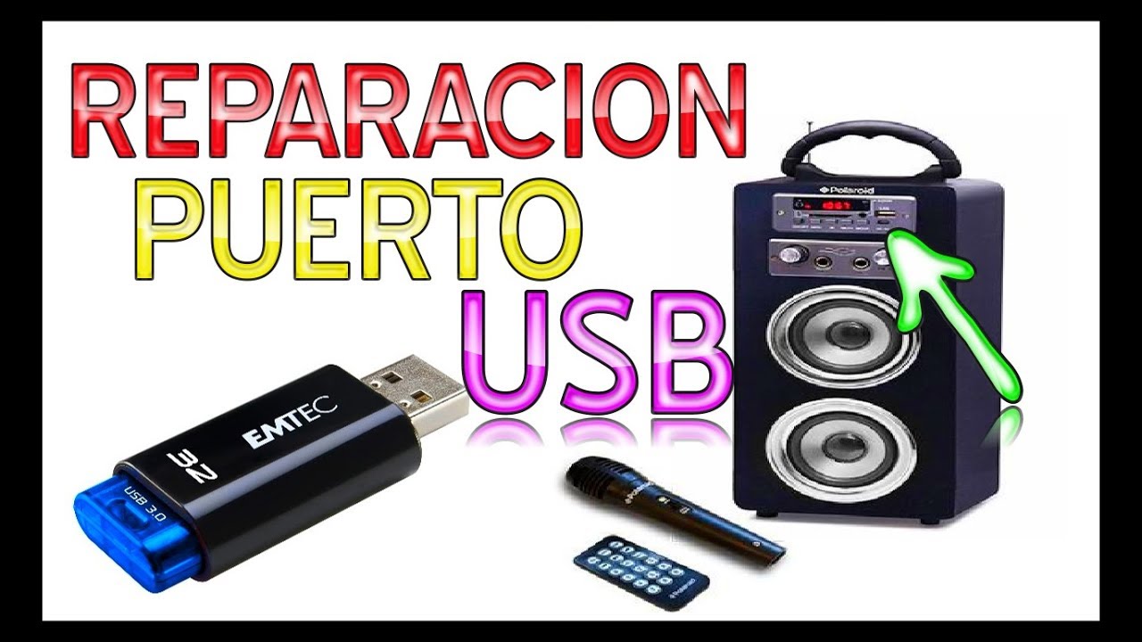 Como reparar puertos USB FACIL  !!!!