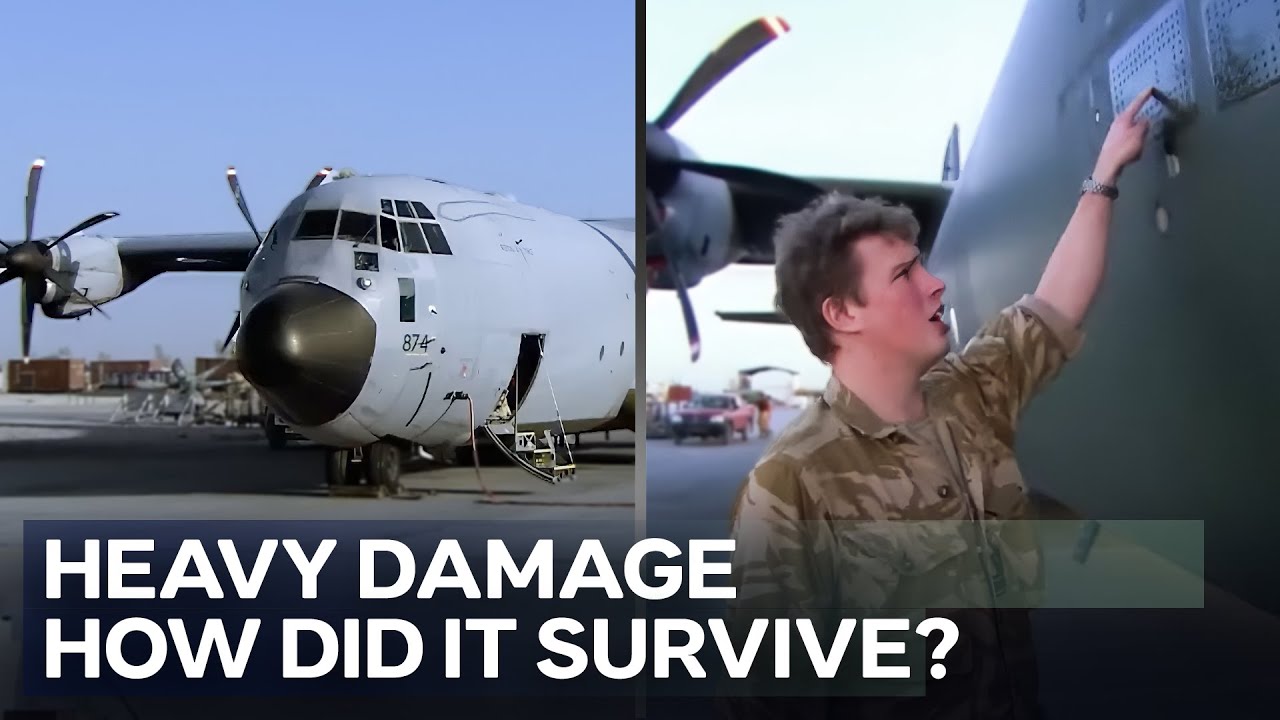 The Moment a Logistics Plane Takes a Direct Hit | Air Force Afghanistan