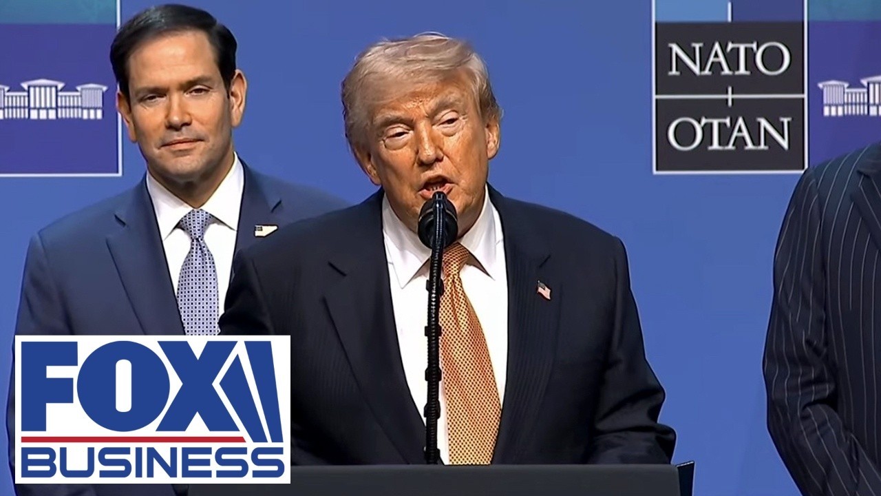 Trump holds presser from NATO summit as Iran conflict reignites
