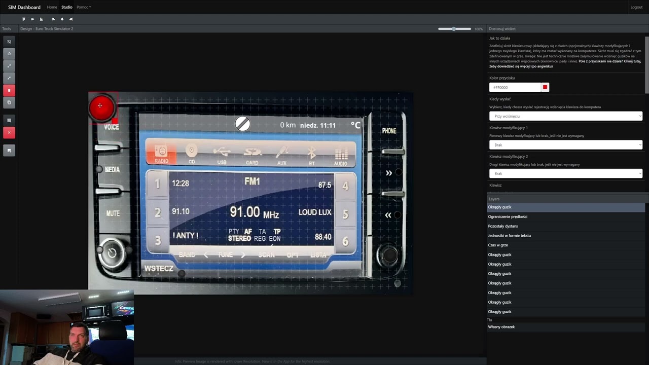 #ets2 #simracing  Tablet jako radio farbyczne w IVECO Hi-Way. SIM Dashboard na pokładzie mojego RIGa