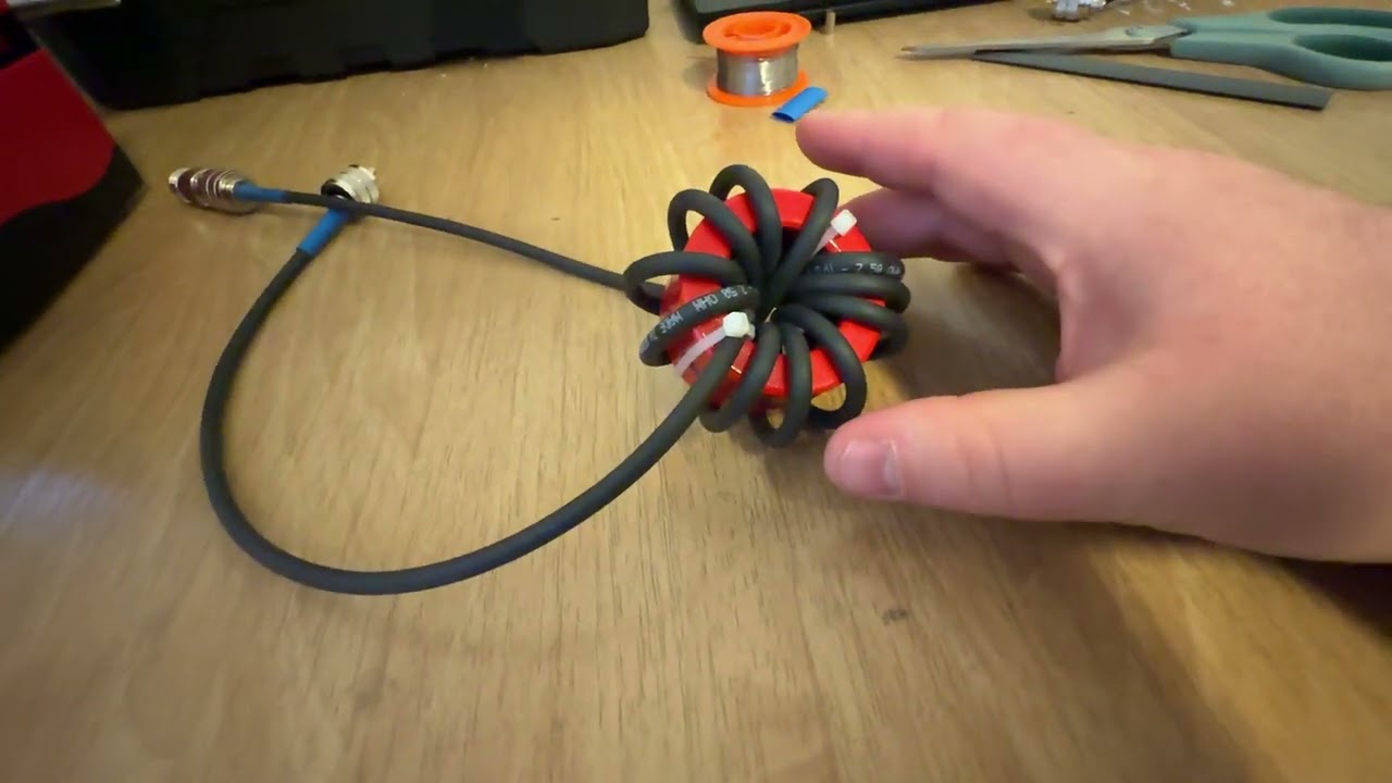 I made a RF choke, hope it works