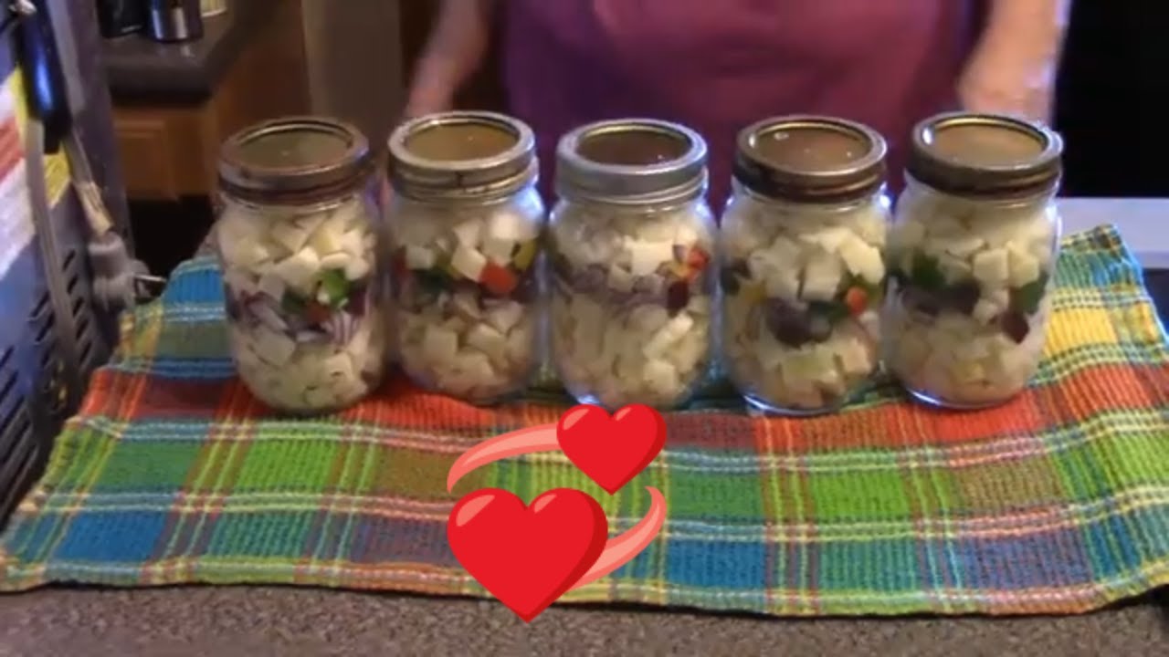 Canning O'Brien Potatoes AKA Breakfast Potatoes #rebelcanning #potatoes #canning #breakfast