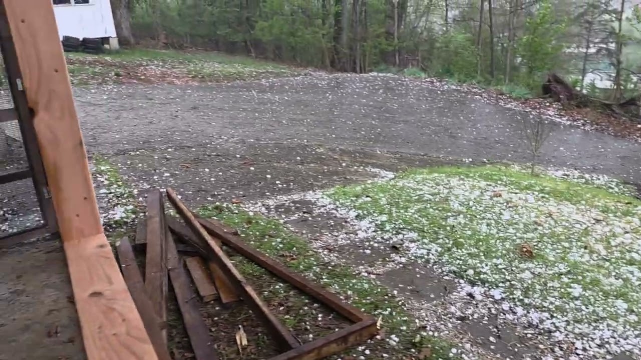 West Virginia Hail storm crazy crosslanes