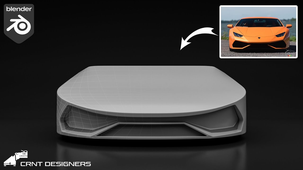 NH116 _ how to model this Car Front Bumper design in blender _ blender modeling