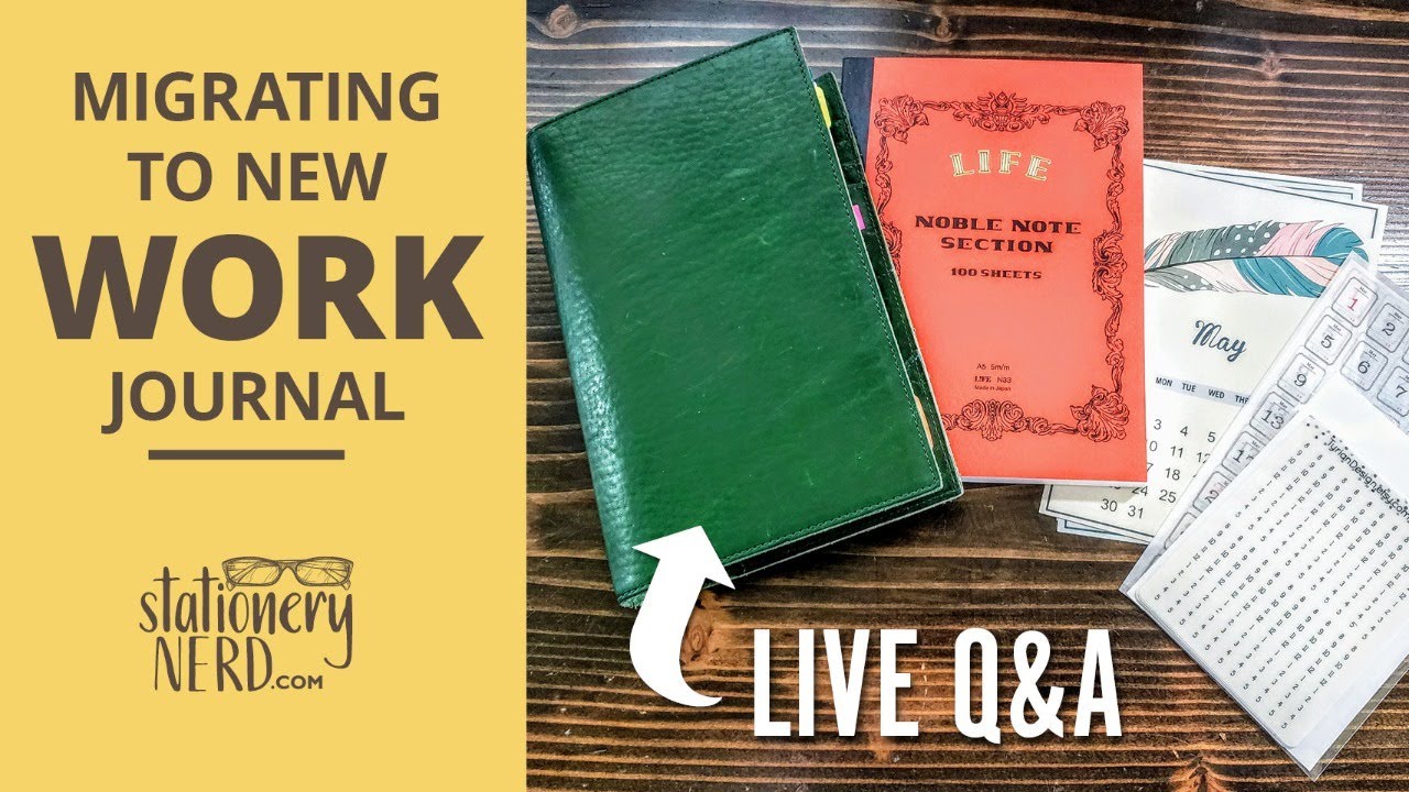 LIVE Plan with Me - setting up my work bujo