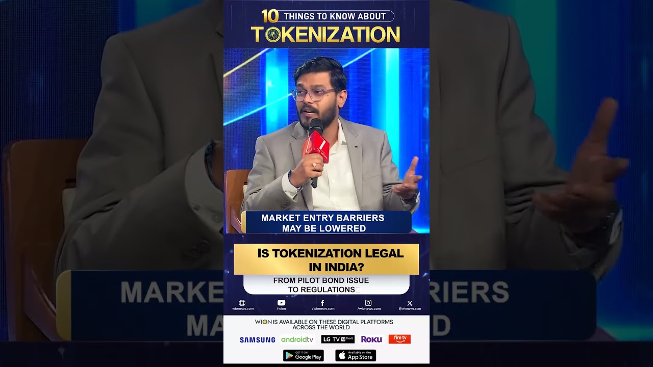 Is Tokenisation Legal in India? | WION SHORTS