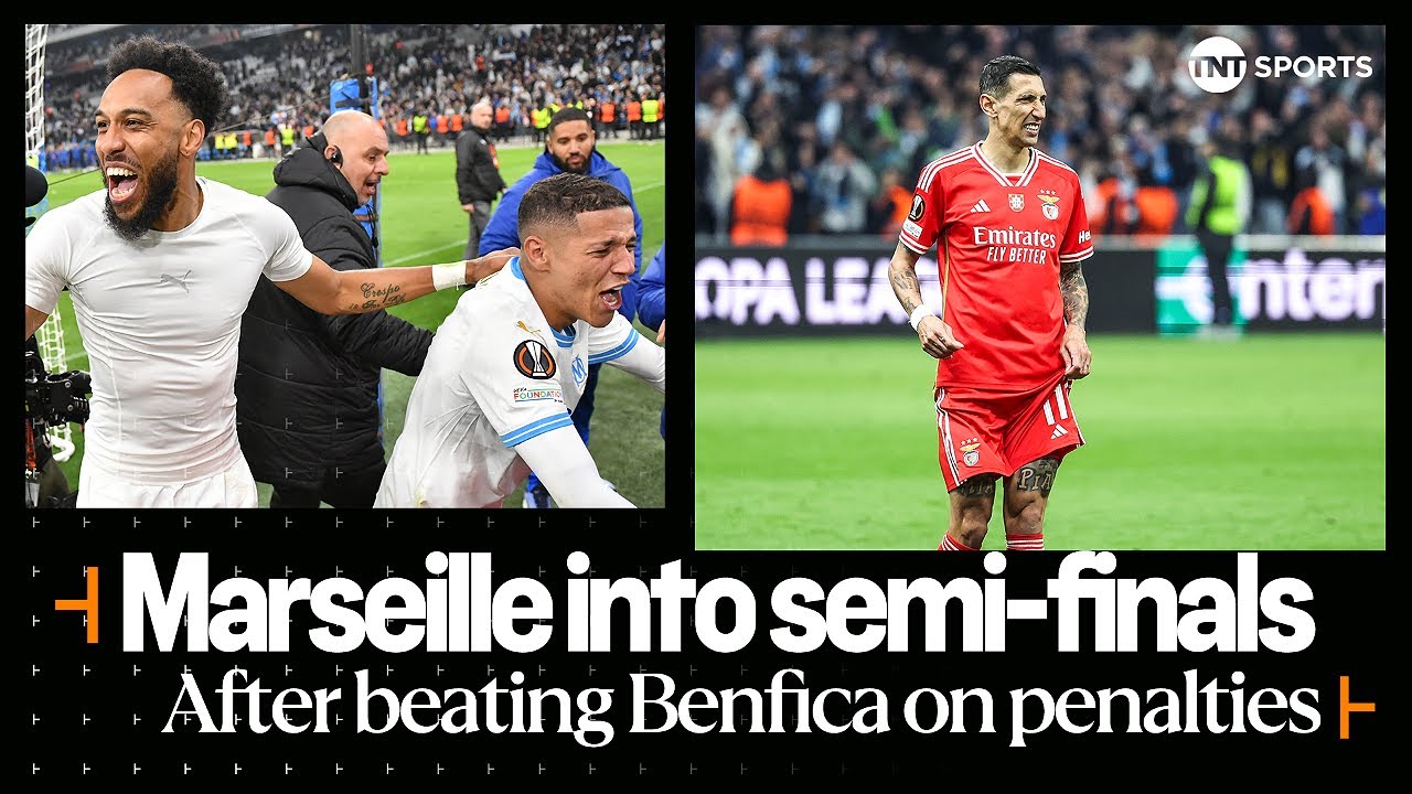 FULL PENALTY SHOOTOUT | Marseille through to #UEL semi-finals after beating Benfica 4-2 on penalties