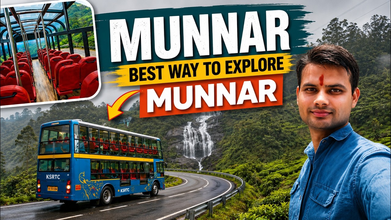 Munnar Sightseeing for ₹200? 😱 KSRTC Double Decker Bus Tour (Full Guide & Route)