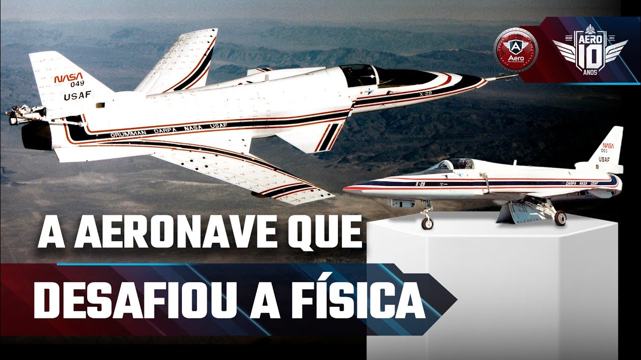 Grumman X-29, o AVIÃO da NASA que tinha as ASAS INVERTIDAS