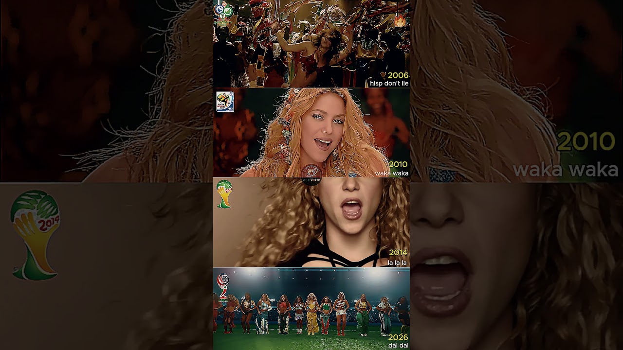 Shakira World Cup Songs Evolution 🌍🔥 (2006&ndash;2026)