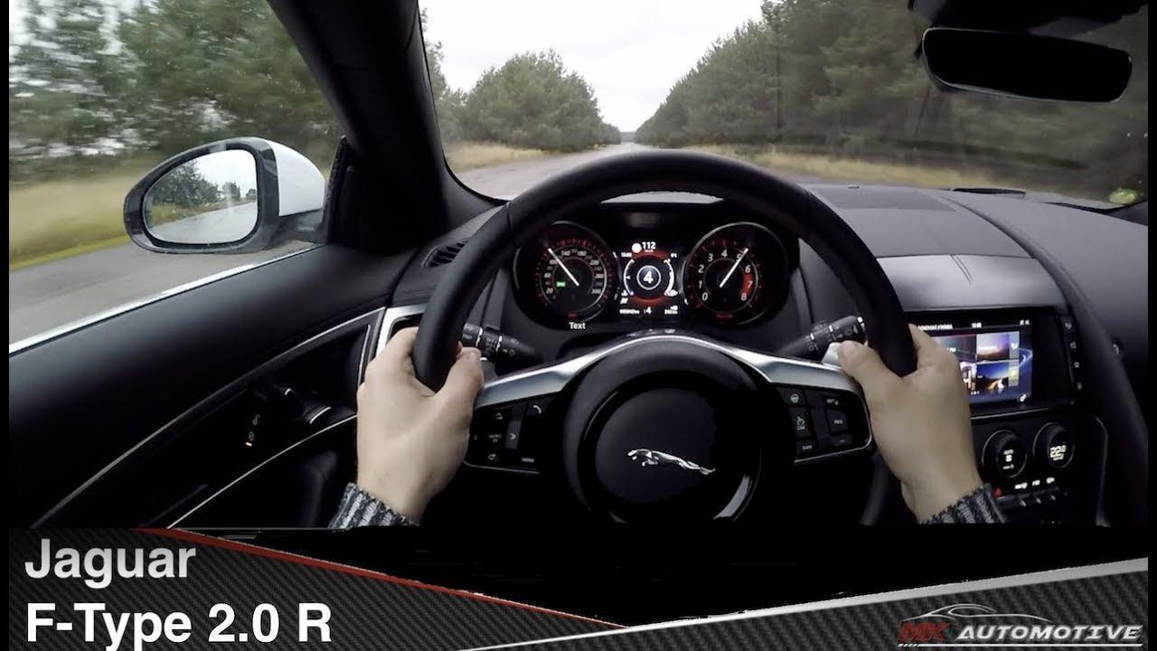 Jaguar F-Type 2.0 R-Dynamics POV Test Drive + Drifting + Acceleration 0 - 200 km/h