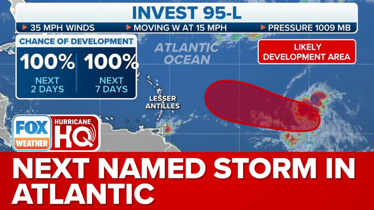 Invest 95L Expected To Become Next Named Storm In Atlantic, Likely To Become Major Hurricane