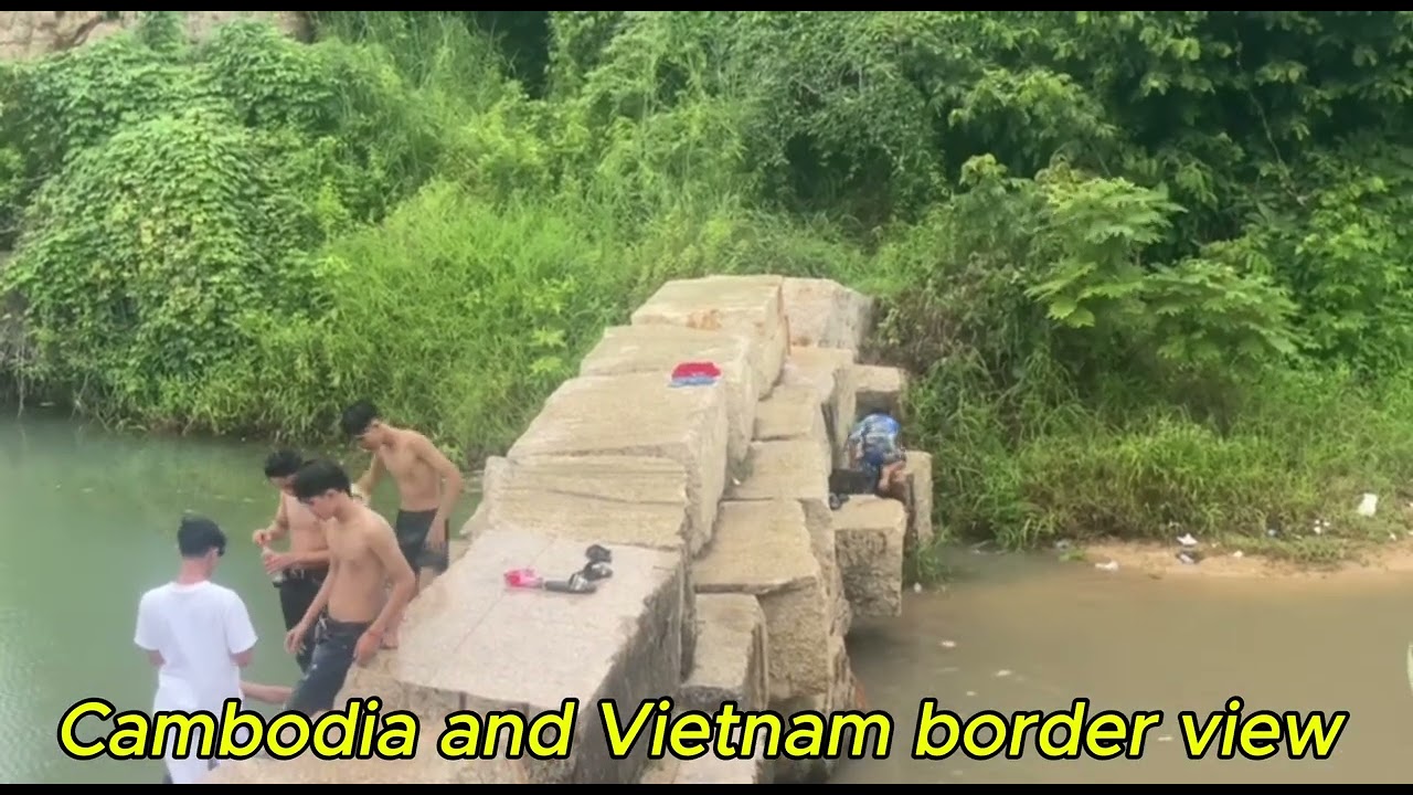 Cambodia and Vietnam border view