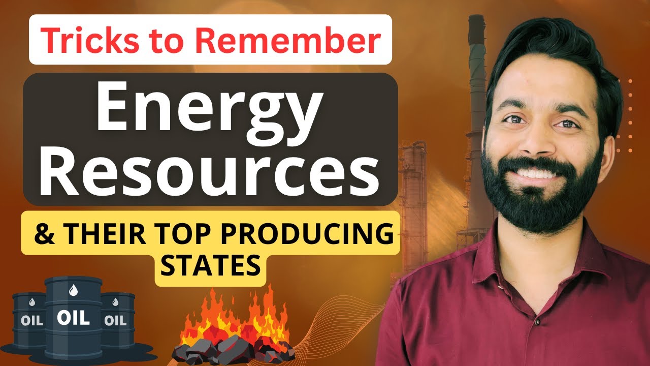 🛢️ Master *All Energy Resources* & Top Producing States in 6 Minutes ⚡ Easy Mnemonic and Tricks