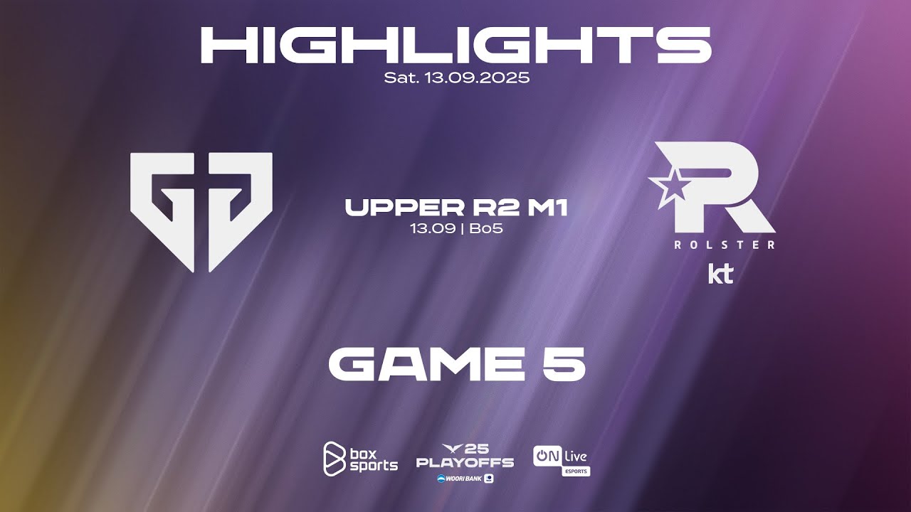 Highlights GEN vs KT | Game 5 | Nhánh Thắng Round 2 Match 1 | LCK 2025