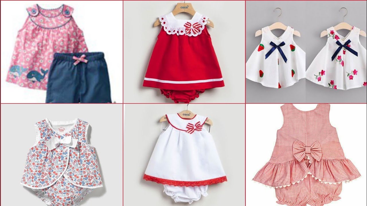 1 Year Baby Girls Summer Frocks Designs Collection