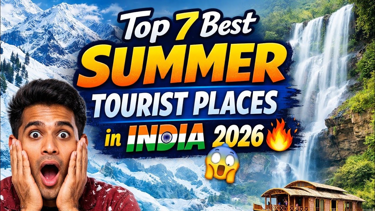 Top 7 Best Summer Tourist Places in India 2026 😱🔥 | Beat the Heat ! Explore India 🇮🇳 ||