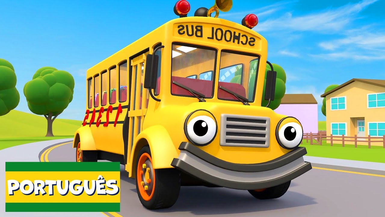 As Rodas do &Ocirc;nibus Escolar | Garagem de Gecko | Carros infantis | V&iacute;deos educativos