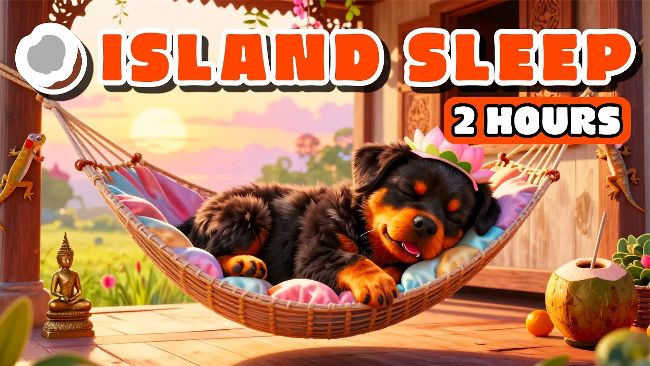 2 HOURS 🌴 Tropical Sleep & Zen Music for Dogs