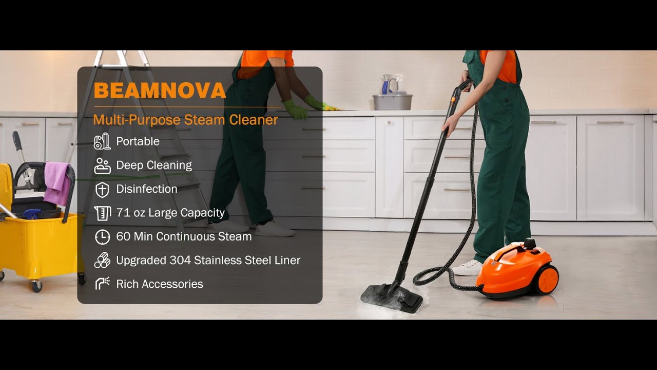 BEAMNOVA Steam Cleaner Electric Household Steamer High Pressure Multipurpose Cleaning Machine
