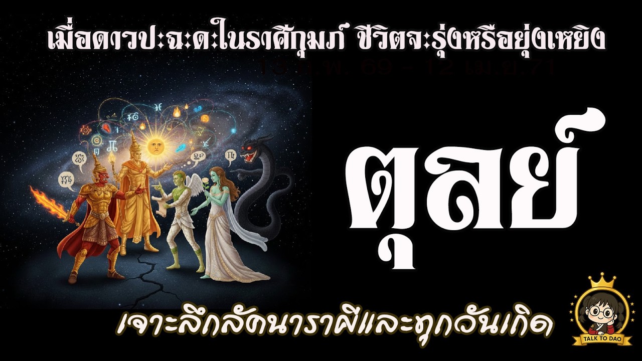 #ตุลย์ อังคารทับเรือนปุตตะ:23 ก.พ.-2 เม.ย.69 |เมื่อดาวปะฉะดะที่ราศีกุมภ์ชีวิตจะยุ่งหรือรุ่งเรือง!!