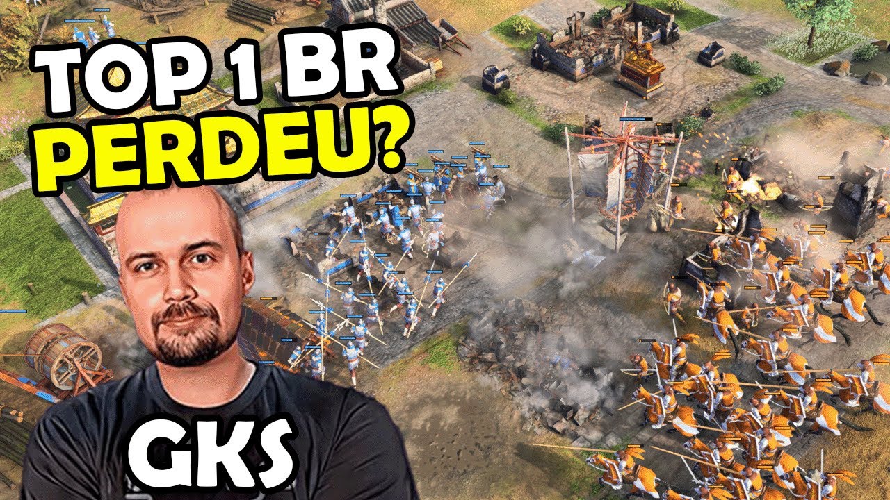 Lenda do StarCraft 2 vs Top 1 BR no Age of Empires 4 | Erik vs gks - Copa Elite Brasa #01