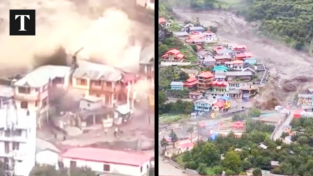 Powerful India Flood Destroys Village as Residents Flee