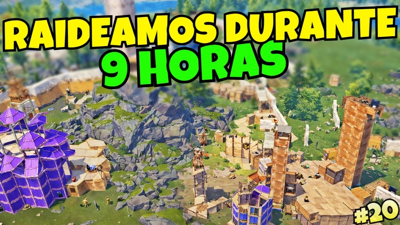 💥 RAIDEAMOS UN POBLADO DURANTE 9 HORAS SEGUIDAS -  FINAL DE WIPE #20💥