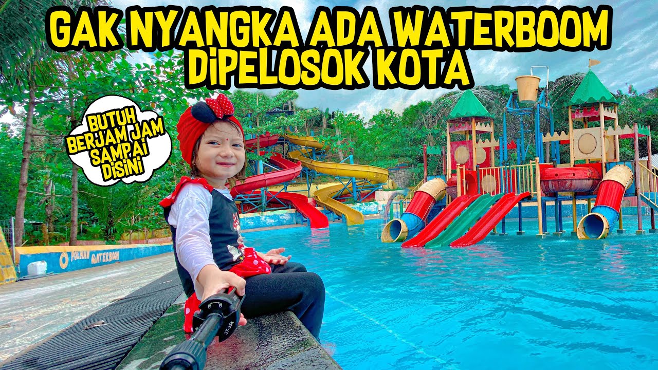KESERUAN BERENANG DAN BERMAIN AIR DI WATERBOOM TERBESAR DI POLMAN SULBAR