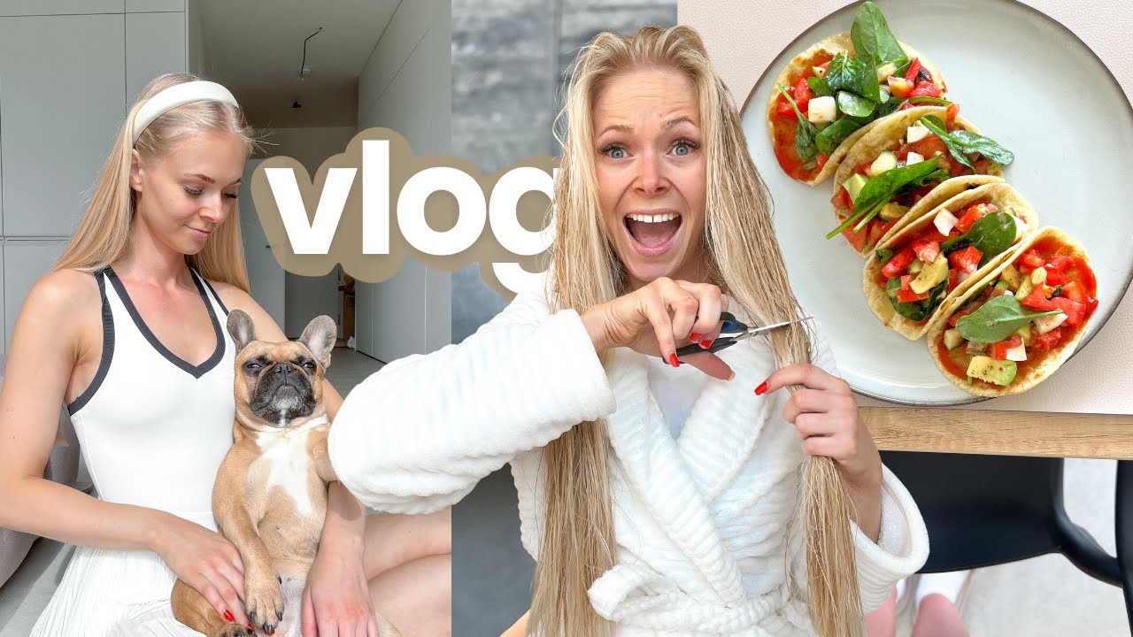 VLOG | Proč jsem se ostříhala? Čím se živím? Holčičí den! 👩🏻