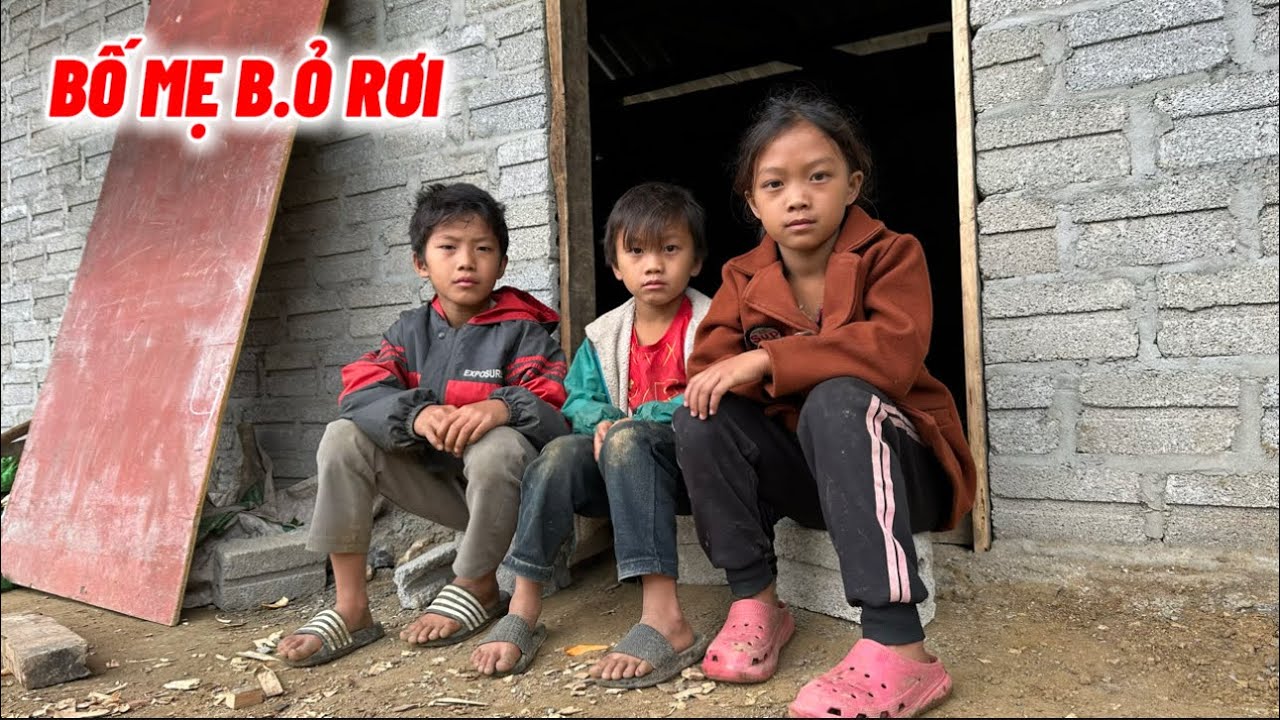 QUÁ XÓT XA !!! BỐ MẸ NHẪN TÂM B.Ỏ R.ƠI 3 ĐỨA CON THƠ ĐI TÌM HẠNH PHÚC MỚI