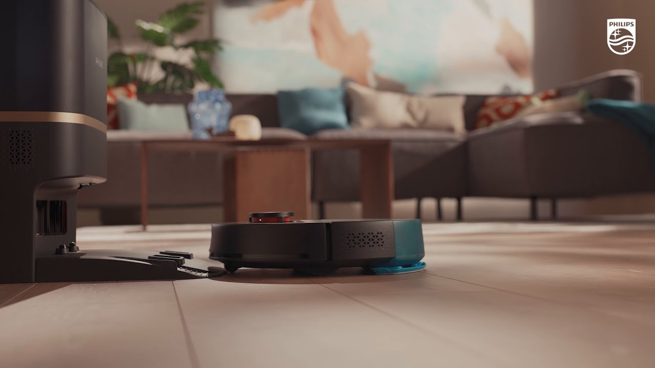 Philips HomeRun Vacuum and Mop Robot - 7000 Series Aqua - XU7100/01