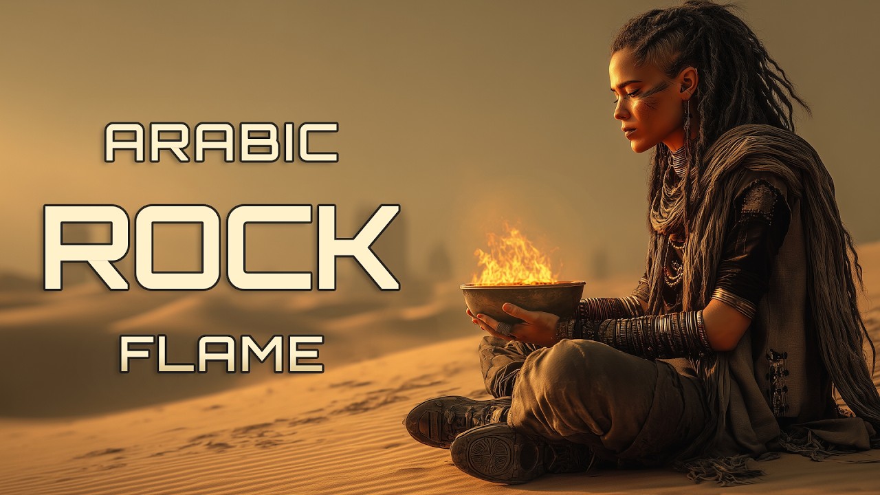 Arabic Rock Flame 🔥 Desert Rock Instrumental | Cinematic Arabic Guitar Music