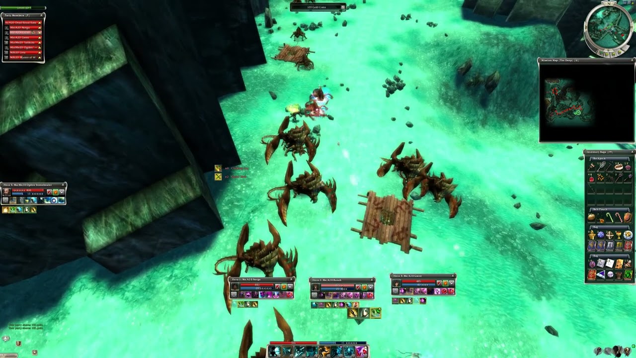 Guild Wars 1 The Deep Kanaxai Normal Mode Heroes 7