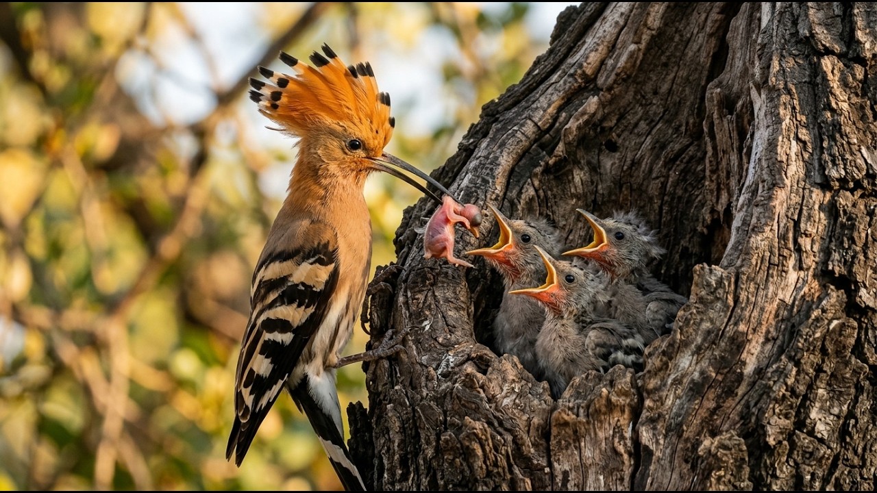 This Bird Sacrifices Her Own Chicks | Full Growth Cycle from Egg to First Flight (Eurasian Hoopoe) 🐦