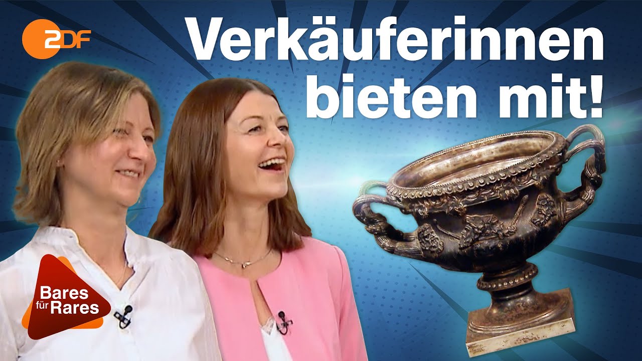 Antike Vase im Warwick Stil: Schlaue Schwestern k&auml;mpfen um den Krug aus Silber | Bares f&uuml;r Rares