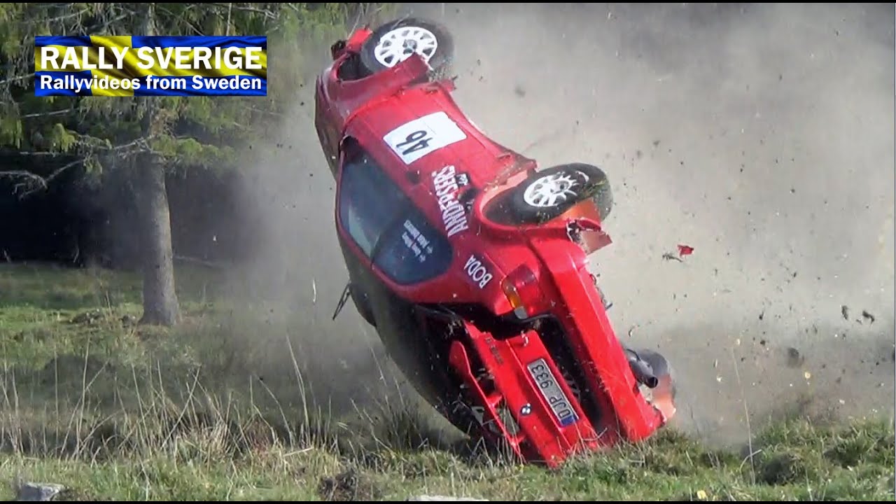 Rally Sverige Crash, Rolls, Offs & Action