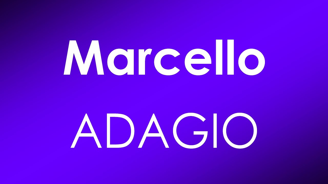 Marcello – Adagio – Piano Accompaniment