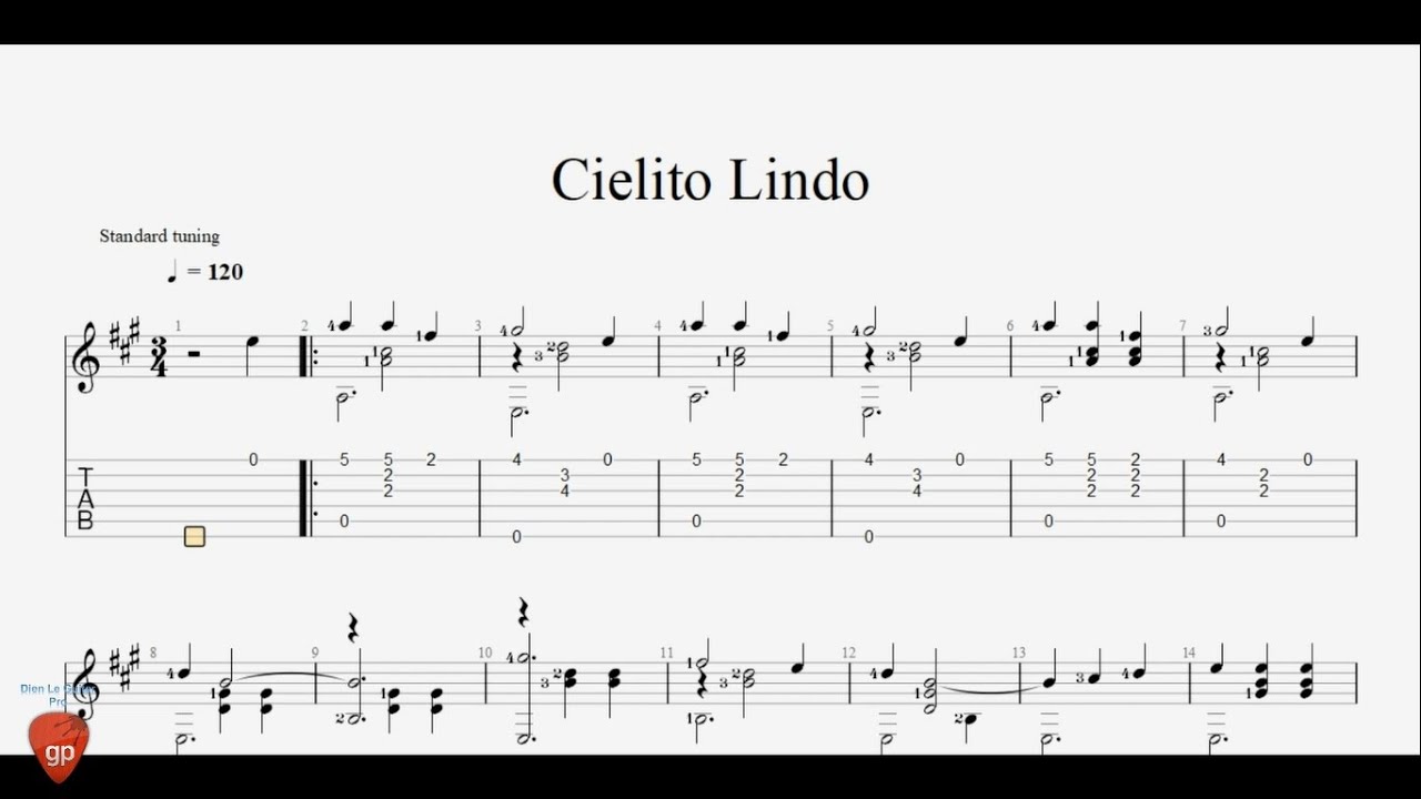 Cielito Lindo - Guitar Pro Tab