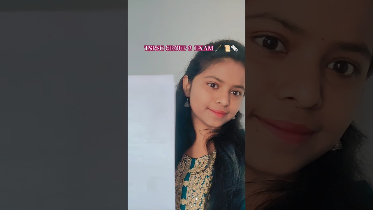 TSPSC Group3🖋️📜 #tspsc #tspscnewupdates #group3 #exam #lastminutetips #tgpsc #newvlog #telugu #vlogs